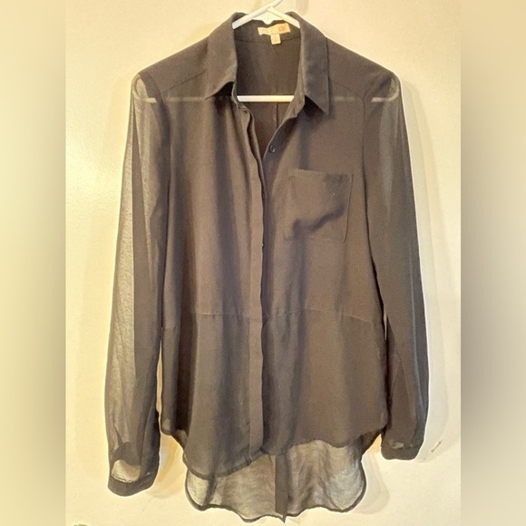 GB Tops - GB black sheer blouse